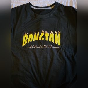 BTS Flame Print Logo Tee